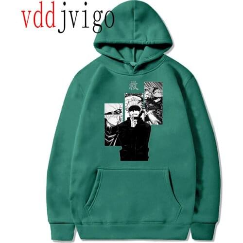 Gojo satoru Manga Anime Hoodies Jujutsu Kaisen Hoodie Megumi Toge Cartoon Streetwear Harajuku Yuji Itadori Sweatshirt Unisex