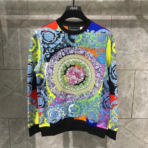 WK09256 Fashion Mens Hoodies & Sweatshirts 2020 Runway Luxury famous Brand European Design party style Mens Clothing