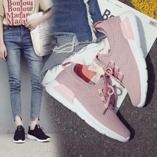 Sports Shoes Woman Breathable Light Run Students Walking New Net Women Shoes Slow Sports Travel Walking Shoes