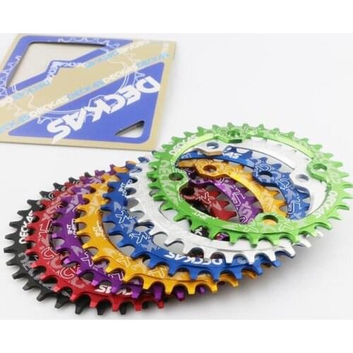 Deckas 104BCD Round Narrow Wide Chainring MTB Mountain bike bicycle 104BCD 32T 34T 36T 38T crankset Tooth plate Parts 104 BCD