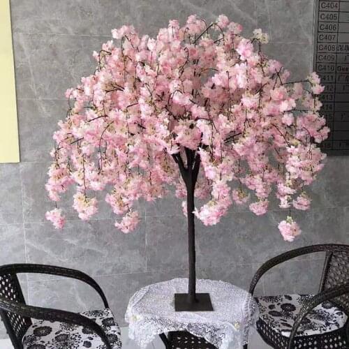 1.2M Tall 1.4M Wide Cherry Flowers Tree Simulation Fake Peach Wishing Trees Art Ornaments and Wedding Centerpieces Decorations