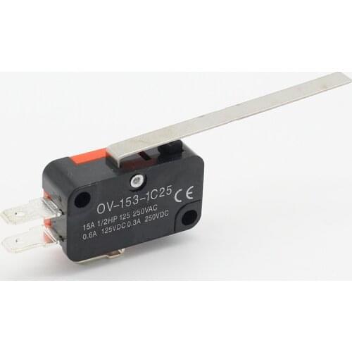 10pcs/lot OV-153-1C25 Limit Switches Long Straight Hinge Lever Type SPDT Micro Switch Mayitr For Electronic Measuring Appliance