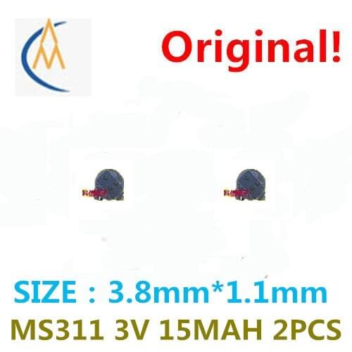 2PCS new mobile phone backup battery seiko durable MS311 rechargeable lithium battery built-in memory time button batteries