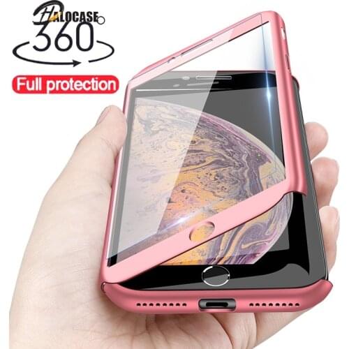 360 Full Cover Shockproof Case For iPhone 11 Pro XS Max Case For iPhone 7 8 6 6S Plus 5 5S SE 2020 X XR With Screen Protector