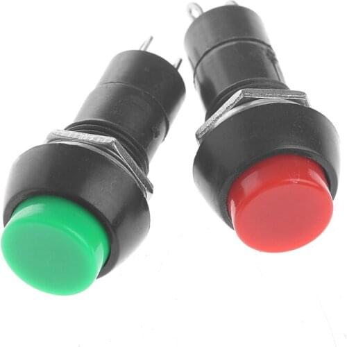 5Pcs/Set Mini DS-11A Self-Locking SPST Push Button Switch Latching AC 250V 3A