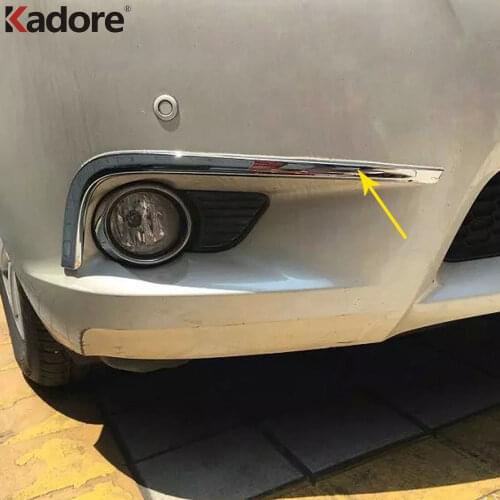 For Toyota Sienna 2010 2011 2012 2013 2014 2015 2016 ABS Chrome Front Foglight Trim Cover Fog Lamp Eyebrow Eyelid Garnish Strip