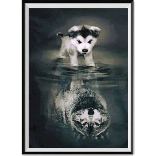 5d Diamond Painting Diy Animal Cross Stitch Kit Dog Mosaic Diamond Painting Home Decoration Wall Decoration Gift