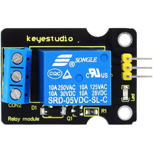 Free Shipping! Keyestudio Single 5V Relay Module Compatible with Arduino UNO R3 MEGA