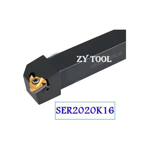 Free shipping SER/L2020K16 20*20mm CNC External Threading Tool Holder,Turning tools of Threaded for 11ER Inserts,type SER