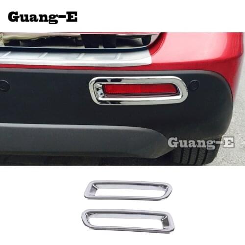 For Suzuki Vitara 2016 2017 2018 2019 Car Body Detector ABS Chrome Trim Back Tail Rear Fog Light Lamp Frame Stick Parts