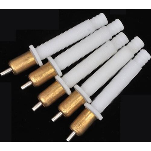 50PCS Automatic Rabbit Nipple Drinker Copper Head Drinker Long Extended Style Rabbit Cage Accessories Nipple Drinker for Rabbits