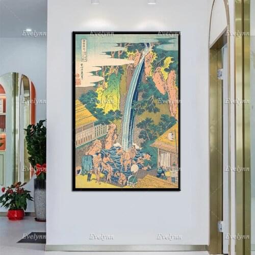 Katsushika Hokusai RōBen Waterfall At ŌYama In Sagami Province,Vintage Japanese ArtJapanese Print- Wall Art Decor Poster Print