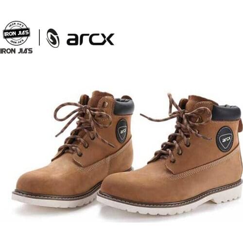 ARCX Motorcycle Boots Cow Leather Wearble Motorbike Riding Shoes Vintage Design Casual Street Racing Shoes Botas Moto