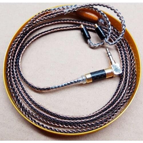 New 8N Earphone A2DC Cable MMCX for Shure SE215 SE535 846 for Sennheiser IE80 IE8 IE8I 0.78mm A2DC TF10 ZS3 IM50 Hand Made Wire