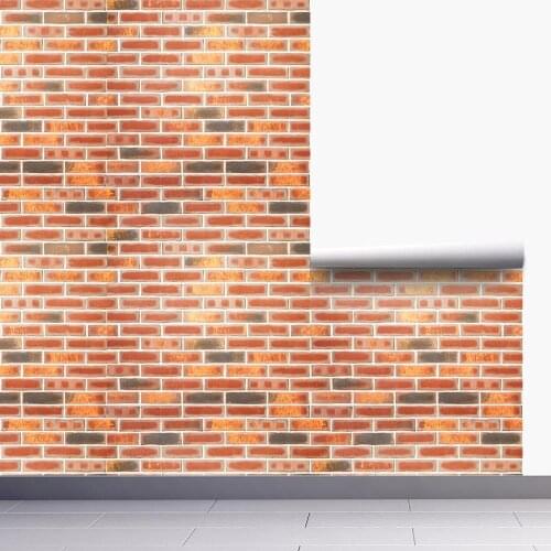 2020 New Arrived Old Brick Style Thickened Waterproof Self-Adhesive Wallpaper for Room Decoration and Furniture Renovation