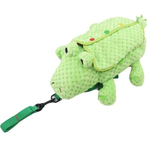 New Montessori Learn To Dress Toys Alligator Plush Toys Zip Snap Button Buckle Lace Kids Early Learning Basic Life Skills Toys