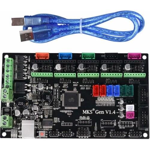 3D Printer MKS Gen V1.4 Controller Board Mega 2560 R3 Motherboard RepRap Ramps1.4 Compatible with USB