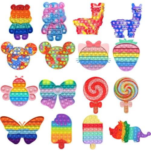 Push Bubble Kid Simple Dimple Fidget Pops Toy Adult Gamepad Antistress Hand Push Bubbles Sensory Toy for Children Autism Need