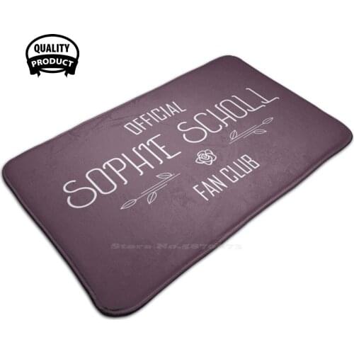 Justice And Truth : Sophie Scholl Fan Club ( Light Text ) 3D Household Goods Mat Rug Carpet Foot Pad Sophie Scholl Fan Club