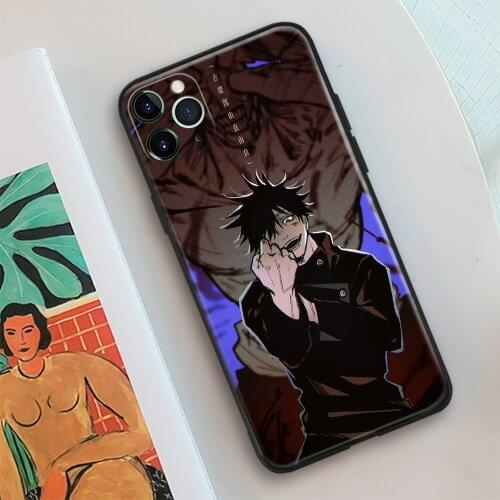 Megumi Fushiguro Mahoraga Jujutsu Kaisen Glass Phone Case Cover Shell For IPhone SE 6 6s 7 8 Plus X XR XS 11 12 Mini Pro Max