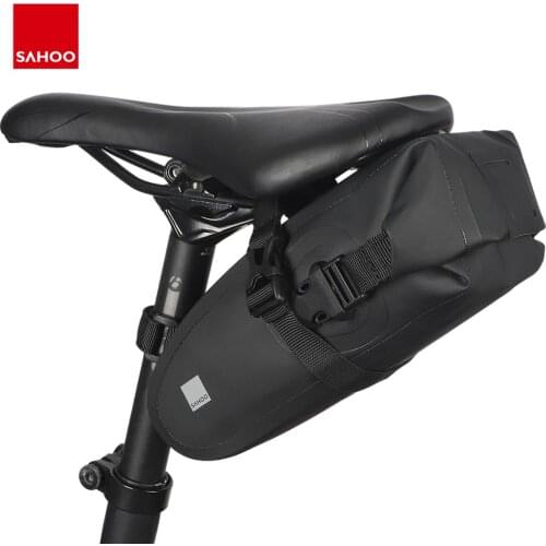 Sahoo 131363-SA Full Waterproof Mountain Road Cycling Bike Saddle Bag Bicycle Wedge Pack Rear Back Seat Tail Bag Dry Pouch
