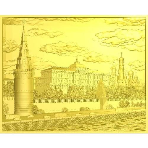 High quality New 3D model for cnc 3D carved figure sculpture machine in STL file The Kremlin