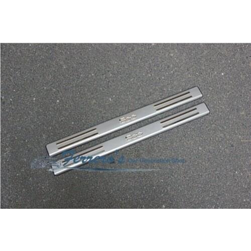 High-quality stainless steel Plate Door Sill Welcome Pedal Car Styling Accessories 2pcs/set For Fiat B500 2010-2017