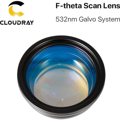 Cloudray 532nm F-theta Lens Green Laser Marking Machine Galvo System Optical Scan Lens M85 Thred 70*70-360*360 Working Area