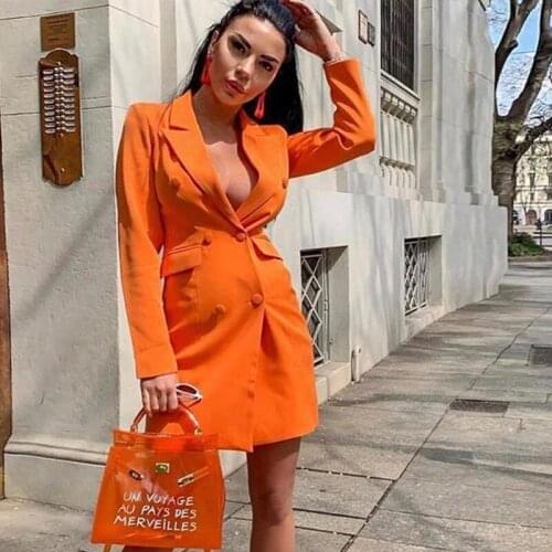 Foridol solid blazer coat autumn winter casual blazer coat womem long sleeve ladies office jacket coat casual blazer dress