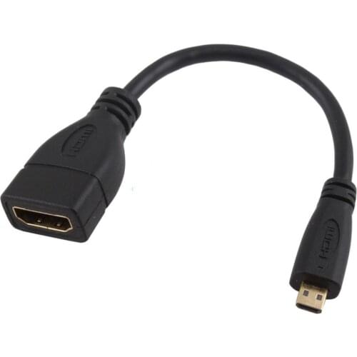 1.4v Micro HDMI to HDMI connector short cable Mini HDMI to HDMI female 15cm