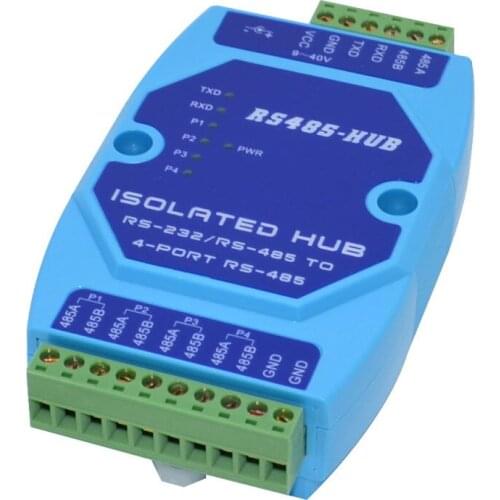 1 in 4 out Industrial Grade Optical Isolation 4-channel RS485 Hub Sharing Device 485 Splitter 485hub