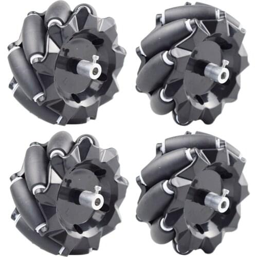 15KG Load 96mm Omni Mecanum Wheel with 6mm TT Hubs for Arduino Raspberry Pi DIY STEM Robot Car Chassis Toy Parts