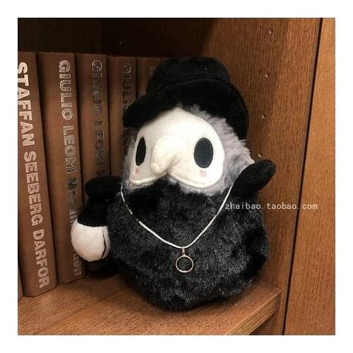 19cm Anime SCP Special Containment Procedures Foundation Owl Doctor Cute Plush Doll Toys Cartoon Pillow Cosplay Gift