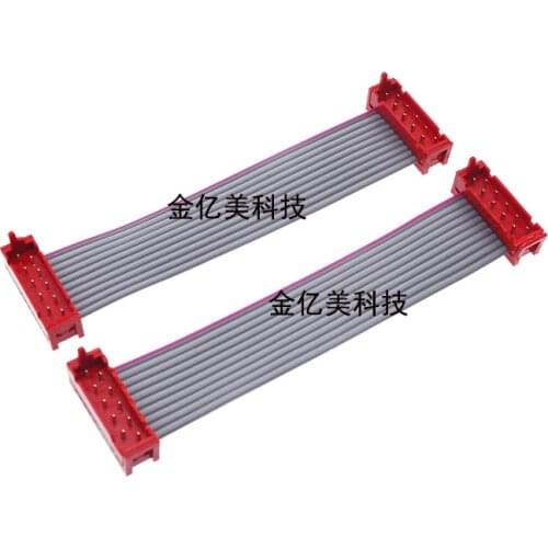 2PCS IDC 2.54MM pitch FC-6/8/10/14/16/20/22/24/26 PIN Gray Flat Ribbon Data Cable