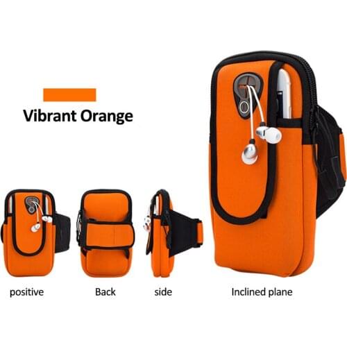 6" Running Armband Phone Bag Running Men Women Arm Bags for Phone Money Keys Outdoor Sports Arm Package Bag with Headset Hole