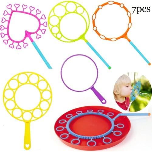 5pcs Magic Big Bubble Ring Bubble Show Props Without Bubble Water Big Bubble Maker Wand Rings Toy Party Birthday Christmas