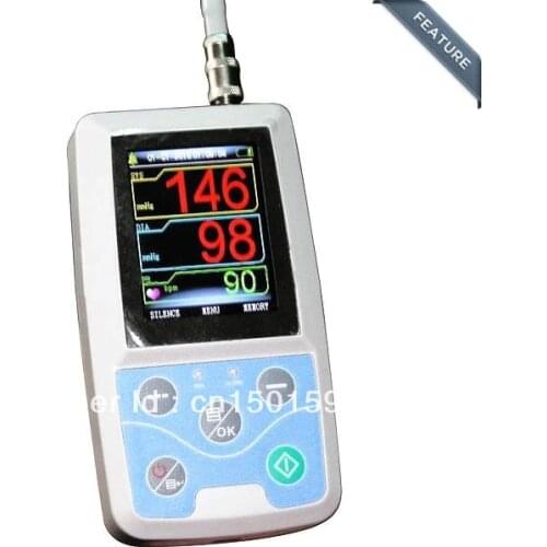 ABPM50 Most Accurate Hospital&Home Use Automatic Arm Ambulatory BP Monitor NIBP, Pulse Rate Monitor Machine