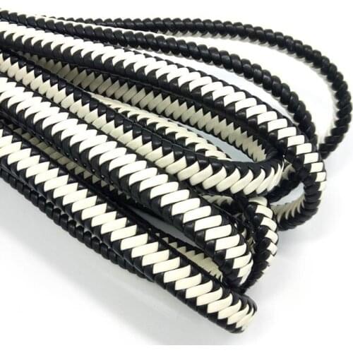 Free Shipping 2m PU leather Cord 9mmx5mm Braid Beading Wire Handcraft Accessories for bracelet necklace fashion jewelry DIY