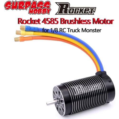 Rocket 4585 1580KV Sensorless Brushless Motor for X-MAXX HPI 1/7 1/8 RC Car Truck Vehicle SUV RC Car