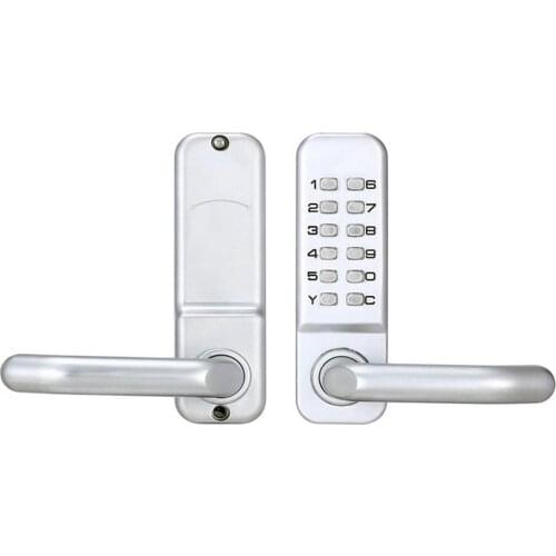 Household Mechanical Digital Push Button Door Lock Keyless Keypad Combination Code Lock Set for Doors of Different Materials