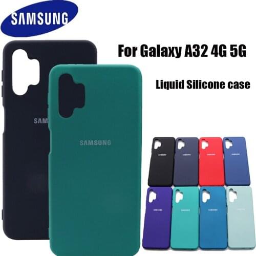Samsung A32 Case galaxy a 32 4g 5g SM-A326B SM-A325F Liquid Silicone case Silky Soft-Touch Protective Back Cover Anti-knock