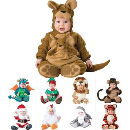 Baby Boy Girls Animal Cosplay Rompers Toddler Carnival Halloween Outfits Boys Shape Costume For Girls Jumpsuits Infant Clothes
