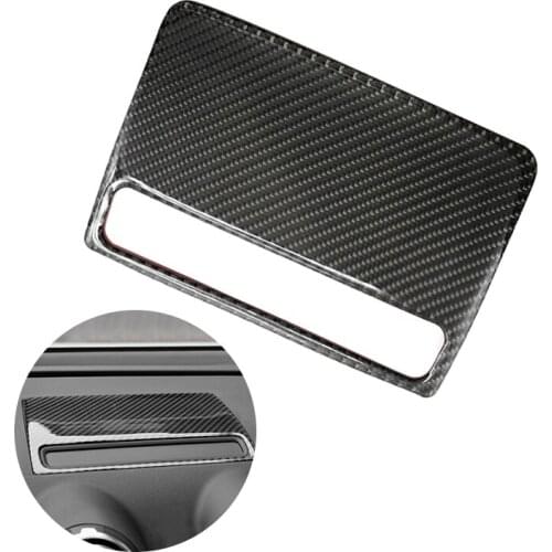 For Audi A3 S3 2014 2015 2016 2017 2018 Car Center Control Navigation Screen Panel Dashboard Frame Carbon Fiber Cover Decor