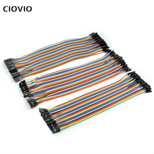 Dupont line 240pcs 2 male to male + 2 male to female and 2 female to female jumper wire Dupont cable for Arduino diy kit