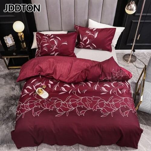 JDDTON New 3pcs Bedding Set Classical Style Duvet Cover And Pillowcase Concise Style Bedding Set Textile Bed Set No Sheets BE155