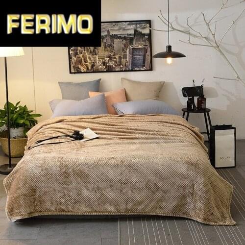 22Classic Solid Pineapple Quilted Throws and Blankets Jacquard Bed Sofa Airplane Gray/Purple Warm Flannel Bedspread 200*230cm