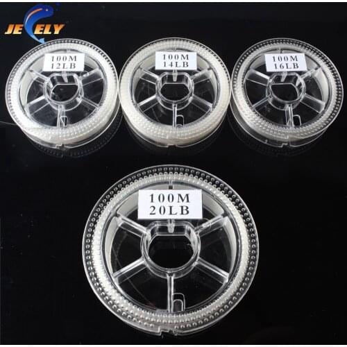 Jeely 100m 12lb 14lb 16lb 20lb Japanese Fluorocarbon Material Leader Fishing Line For Musical Instruments