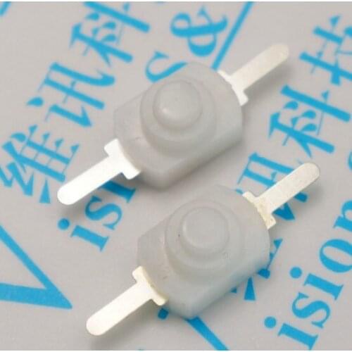 20pcs 1208YD White/Black DC 30V 1A On Off Mini Push Button Switch 1208-YD Self-locking control Flashlight Switchs
