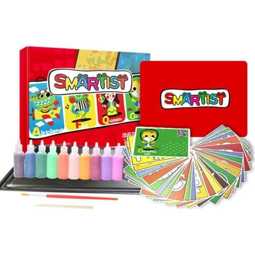Children DIY Handmade 12Color 3D Sand Painting Set Learning Educational Toy Indoor Desktop Toys gift for children