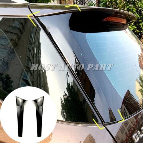 Black Rear Window Spoiler Side Wing Trim Cover For Mercedes Benz ML GLE W166 2012-2019 2pcs Car Decoration